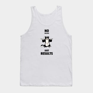 No Excuses Just Results Cat Gym Simple T-Shirt Tank Top